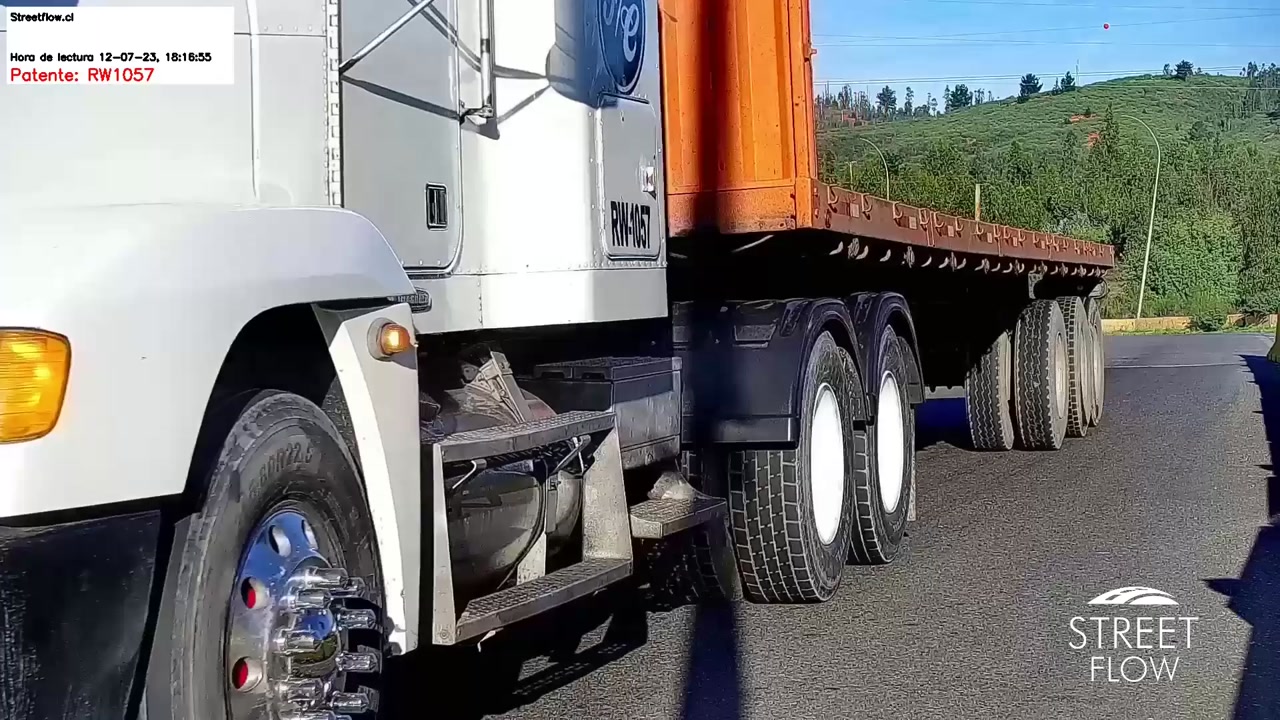 Lectura de patente en carretera con el sistema Streetflow